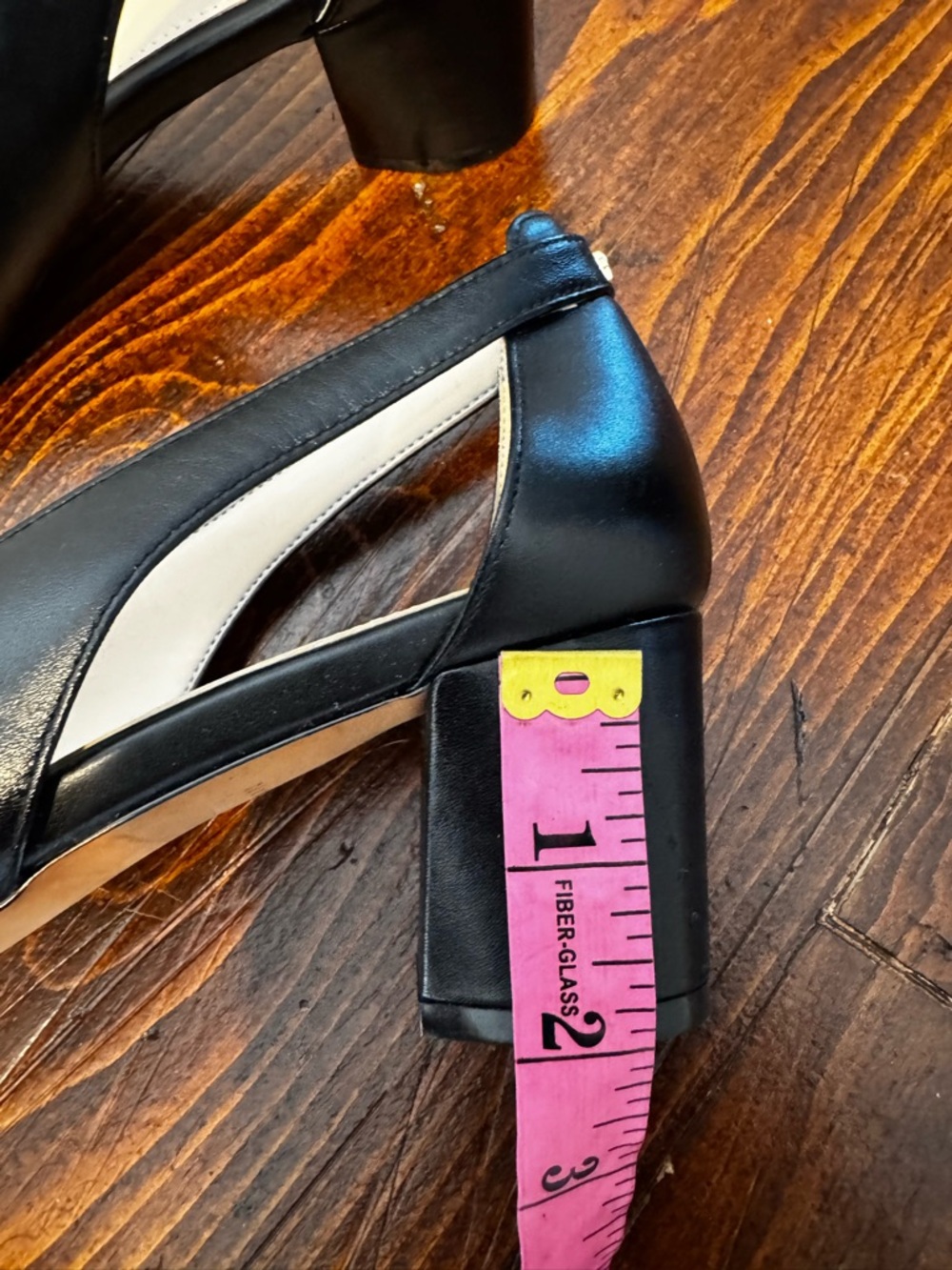 Cole‎ Haan Black Pointed Toe Cutout Block Heel Pumps - Picture 9 of 10